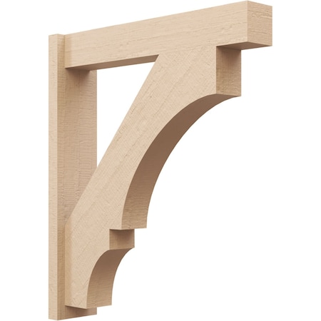 Ekena Millwork 5 1/2-in W x 26-in D x 30-in H Balboa Block Rough Cedar Woodgrain TimberThane Outlooker, Primed Tan OUTUR055X26X30BOA44RCPR